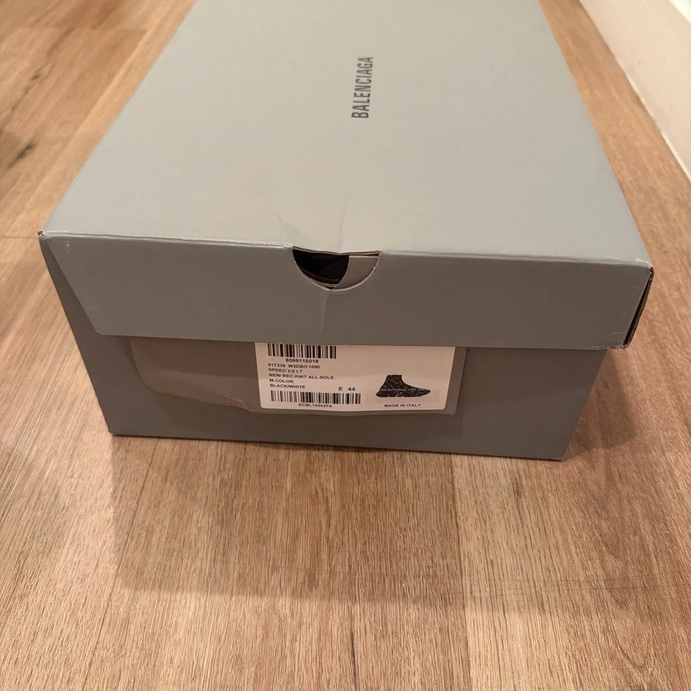 Balenciaga Men's Black Speed Sock Sneakers - Picture 7 of 8